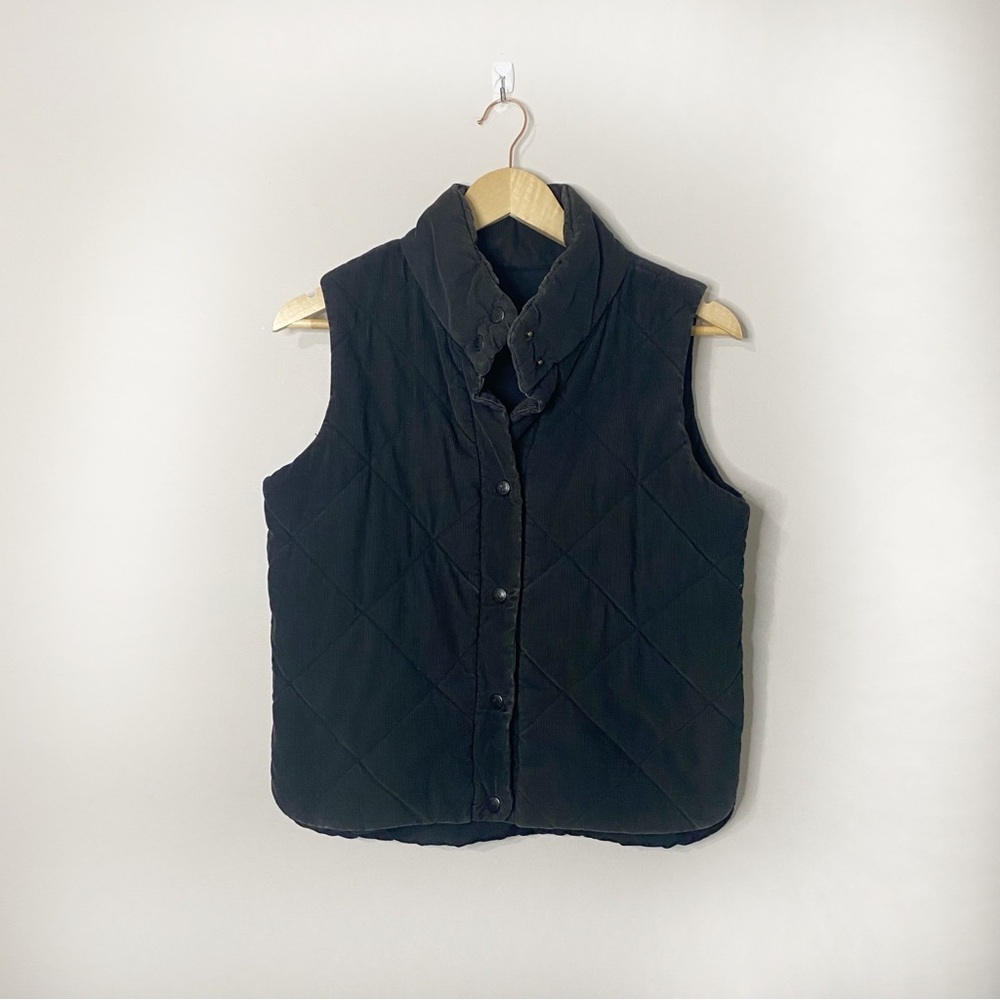 [Columbia] Black Corduroy Puffer Vest